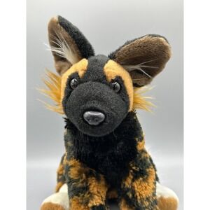 Wild Republic African Wild Dog Hyena Plush 12" Stuffed Animal Realistic Soft